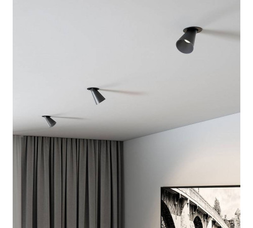 Встраиваемый светильник Elektrostandard Bell 25097/LED 8W 4000K черный