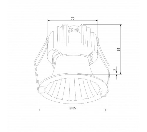 Встраиваемый светильник Elektrostandard Arco 15274/LED