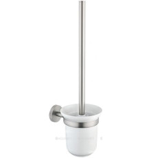 Ершик для унитаза Allen Brau Priority настенный керамический белый/матовый никель 6.31008-BN