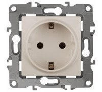 Розетка с заземлением, без рамки Эра Эра 12 12-2101-02