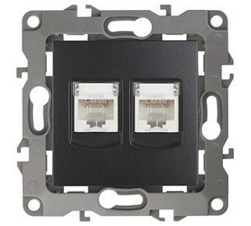 Розетка двойная Ethernet RJ-45 без рамки Эра Эра 12 12-3108-05