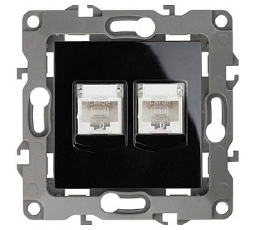 Розетка двойная Ethernet RJ-45 без рамки Эра Эра 12 12-3108-06