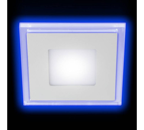 Встраиваемый светильник ЭРА LED 3-9 BL 9 Вт 4000 К с синей подсветкой LED 3-9 BL