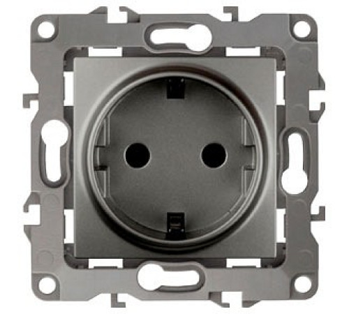 Розетка с заземлением, без рамки Эра Эра 12 12-2001-12