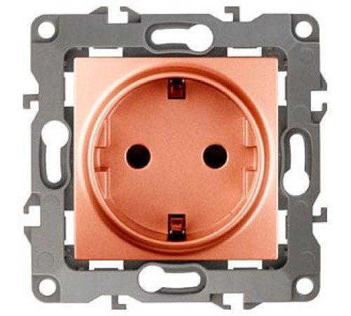 Розетка с заземлением, без рамки Эра Эра 12 12-2001-14