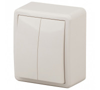 Выключатель двухклавишный ЭРА Эксперт 11-1204-02