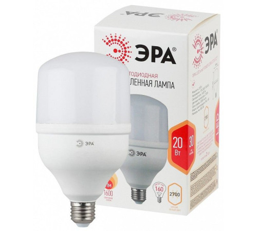 Лампа светодиодная Эра Стандарт LED POWER T80-20W-2700-E27