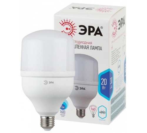 Лампа светодиодная Эра LED POWER T80-20W-4000-E27