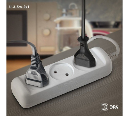 Удлинитель Эра U-3-5m-2x1