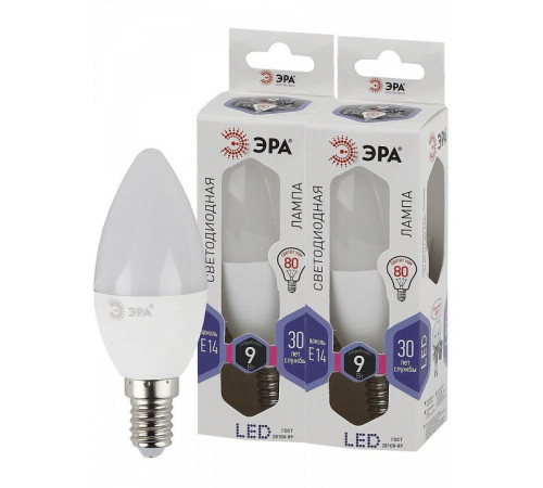Лампа светодиодная Эра Стандарт LED B35-9W-860-E14