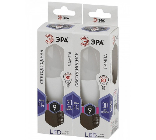 Лампа светодиодная Эра Стандарт LED B35-9W-860-E14