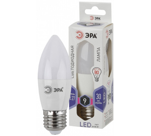 Лампа светодиодная Эра Стандарт LED B35-9W-860-E27