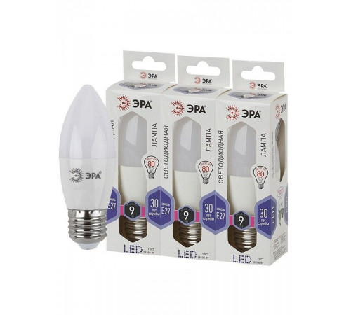 Лампа светодиодная Эра Стандарт LED B35-9W-860-E27