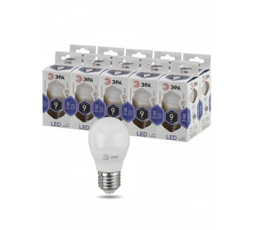 Лампа светодиодная Эра Стандарт LED P45-9W-860-E27