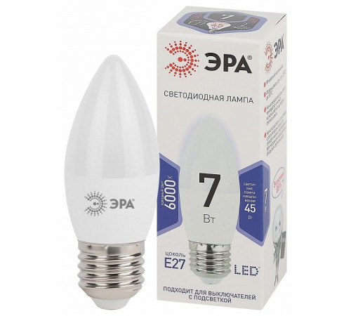 Лампа светодиодная Эра Стандарт LED B35-7W-860-E27