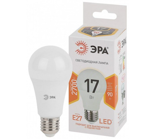 Лампа светодиодная Эра Стандарт LED A60-17W-827-E27