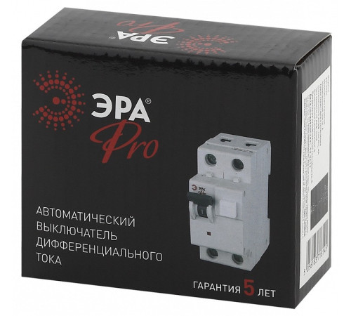Дифференциальный автоматический выключатель электронный 1P+N Эра АВДТ 63 NO-902-11