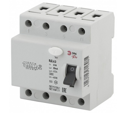 Устройство защитного отключения 4P Эра ВД-63 NO-902-135