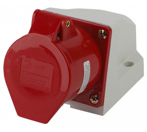 Розетка с заземлением Эра R(OUT)-32-3P-PE-IP44
