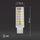 Лампа светодиодная ЭРА Стандарт G9 9 Вт 4000 К LED-JCD-9W-CER-840-G9
