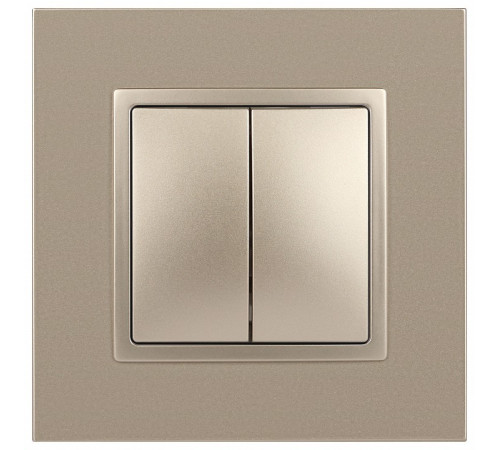 Выключатель двухклавишный без рамки Эра Эра Elegance 14-1104-04