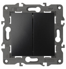 Выключатель двухклавишный без рамки Эра Эра Elegance 14-1104-05