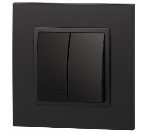 Выключатель двухклавишный без рамки Эра Эра Elegance 14-1104-05