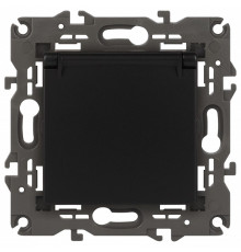 Розетка с заземлением и со шторкой, без рамки с крышкой Эра Эра Elegance 14-2103-05