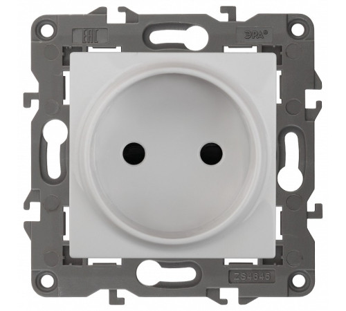 Розетка без заземления, без рамки Эра Эра Elegance 14-2105-01