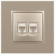 Розетка Ethernet RJ-45 без рамки Эра Эра Elegance 14-3108-04