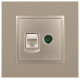 ТВ-розетка и розетка Ethernet RJ-45 без рамки Эра Эра Elegance 14-3110-04