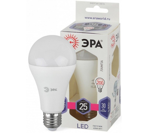 Лампа светодиодная Эра Стандарт LED A65-25W-860-E27