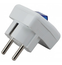 Вилка прямая с заземлением Эра  Vx5-W