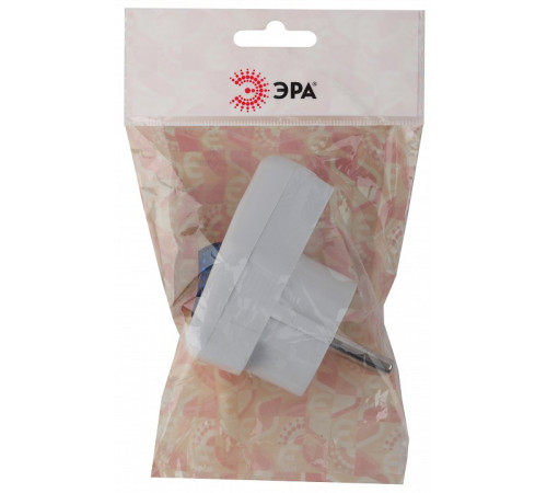 Вилка прямая с заземлением Эра Vx5-W