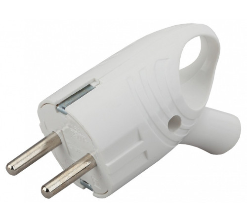 Вилка угловая с заземлением Эра Vx4-W