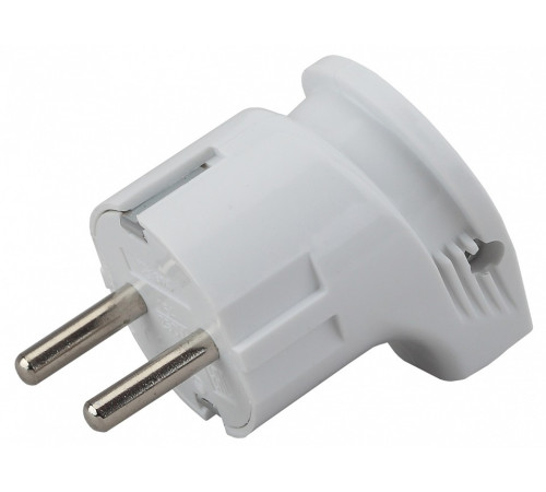 Вилка угловая с заземлением Эра Vx3-W