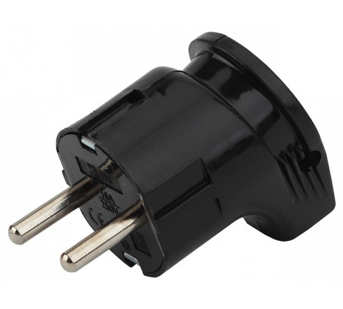 Вилка угловая с заземлением Эра Vx3-B