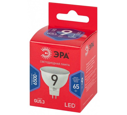 Лампа светодиодная Эра LED MR16-9W-865-GU5.3 R