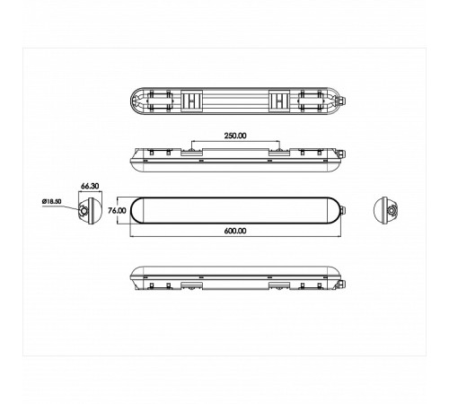 Накладной светильник Эра SPP-201-0-65K-018