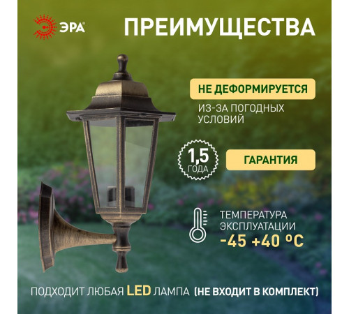 Светильник на штанге Эра НБУ 06-60-001 бронза