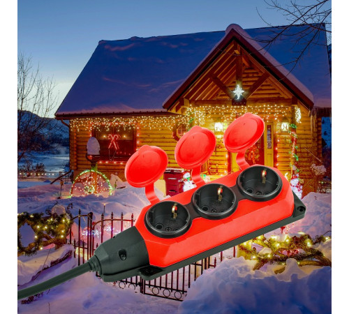 Удлинитель Эра UK-3e-3x1,5-40m-IP44(KG)