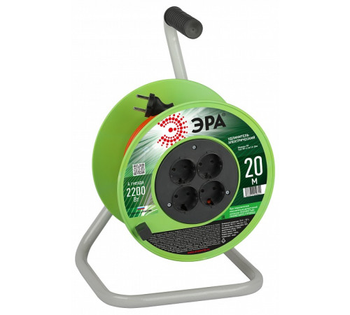 Удлинитель Эра RP-4-2x1.0-20m