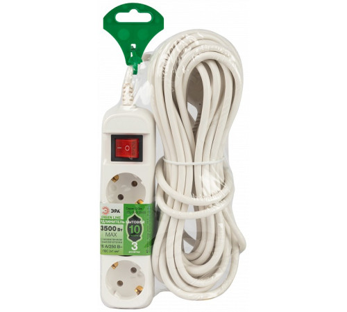 Удлинитель с выключателем Эра UDL-16-3100-ES