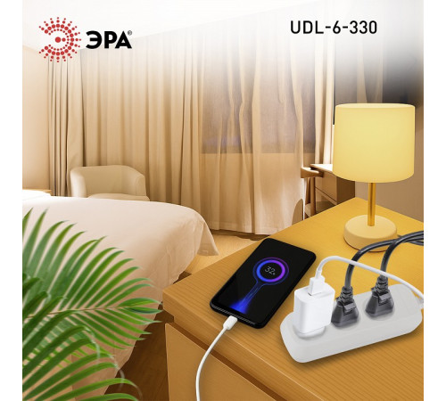 Удлинитель Эра UDL-6-330