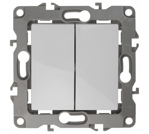 Переключатель перекрестный двухклавишный без рамки Эра Эра 12 12-1112-01