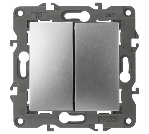 Переключатель перекрестный двухклавишный без рамки Эра Эра Elegance 14-1112-03