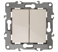 Переключатель перекрестный двухклавишный без рамки Эра Эра 12 12-1112-02