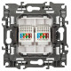 Розетка двойная Ethernet RJ-45 без рамки Эра Эра 12 12-3108-01М