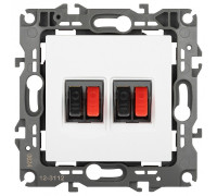 Розетка акустическая без рамки Эра Эра 12 12-3112-01М