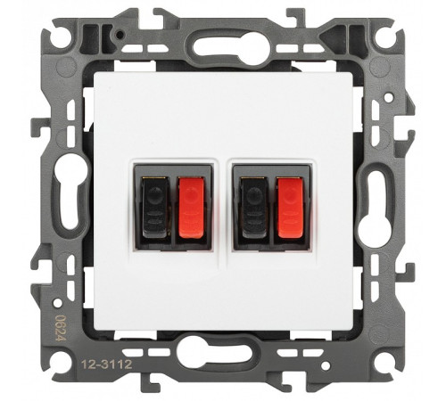 Розетка акустическая без рамки Эра Эра 12 12-3112-01М